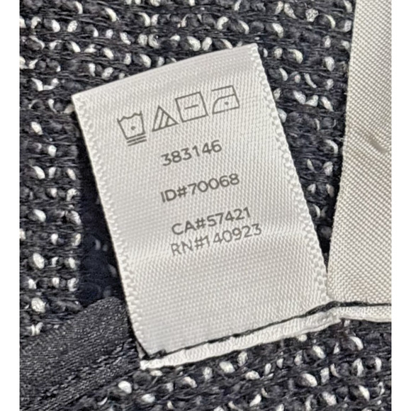 LOFT Tweed Biker Jacket Sz XL Gray Cotton Blend Lightweight Collared Pockets EUC - Picture 4 of 11